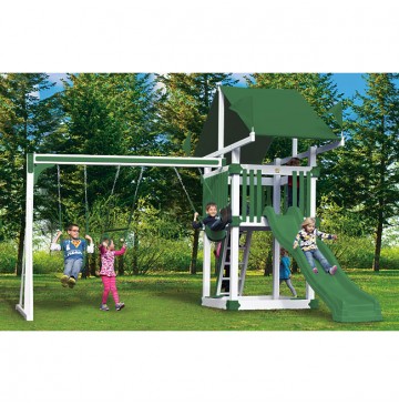 KC3 Deluxe Vinyl Swing Set by Swing Kingdom - 4 Color Options - kc3-deluxe-swing-set-wg-360x365.jpg